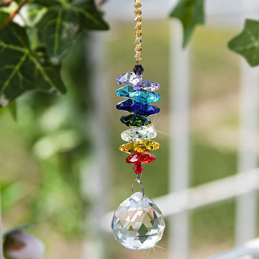 2X Chakra Suncatcher Ornament Hanging Beads