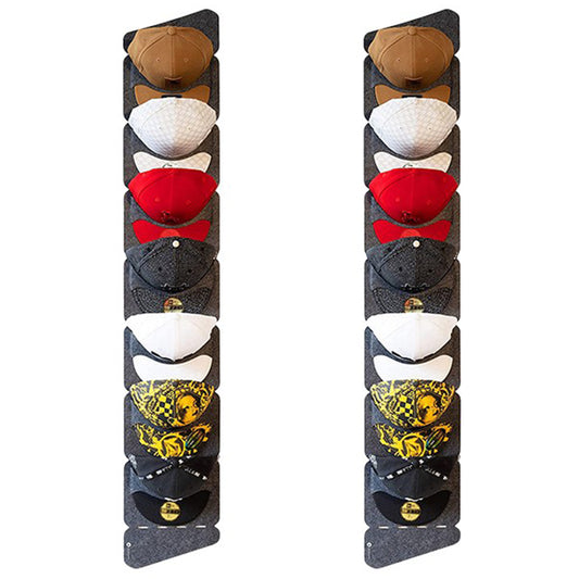 2Pcs 7 Grid Baseball Hat Rack Baseball Caps Storage Organizer