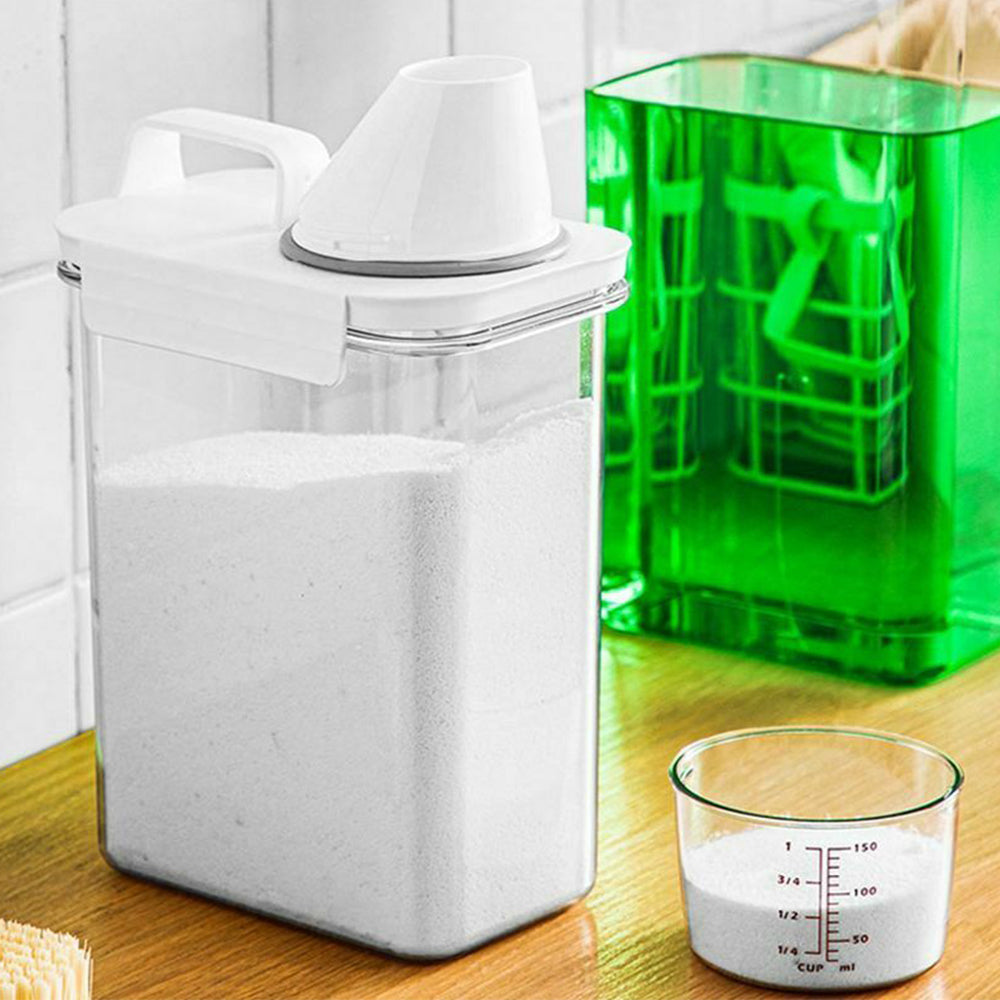 1800ML Laundry Detergent Dispenser Storage Container with Lid
