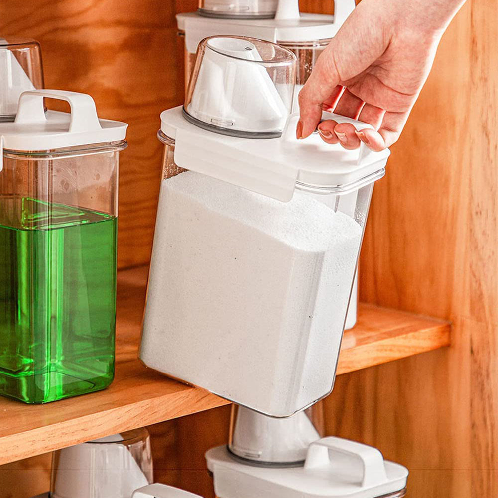 1800ML Laundry Detergent Dispenser Storage Container with Lid