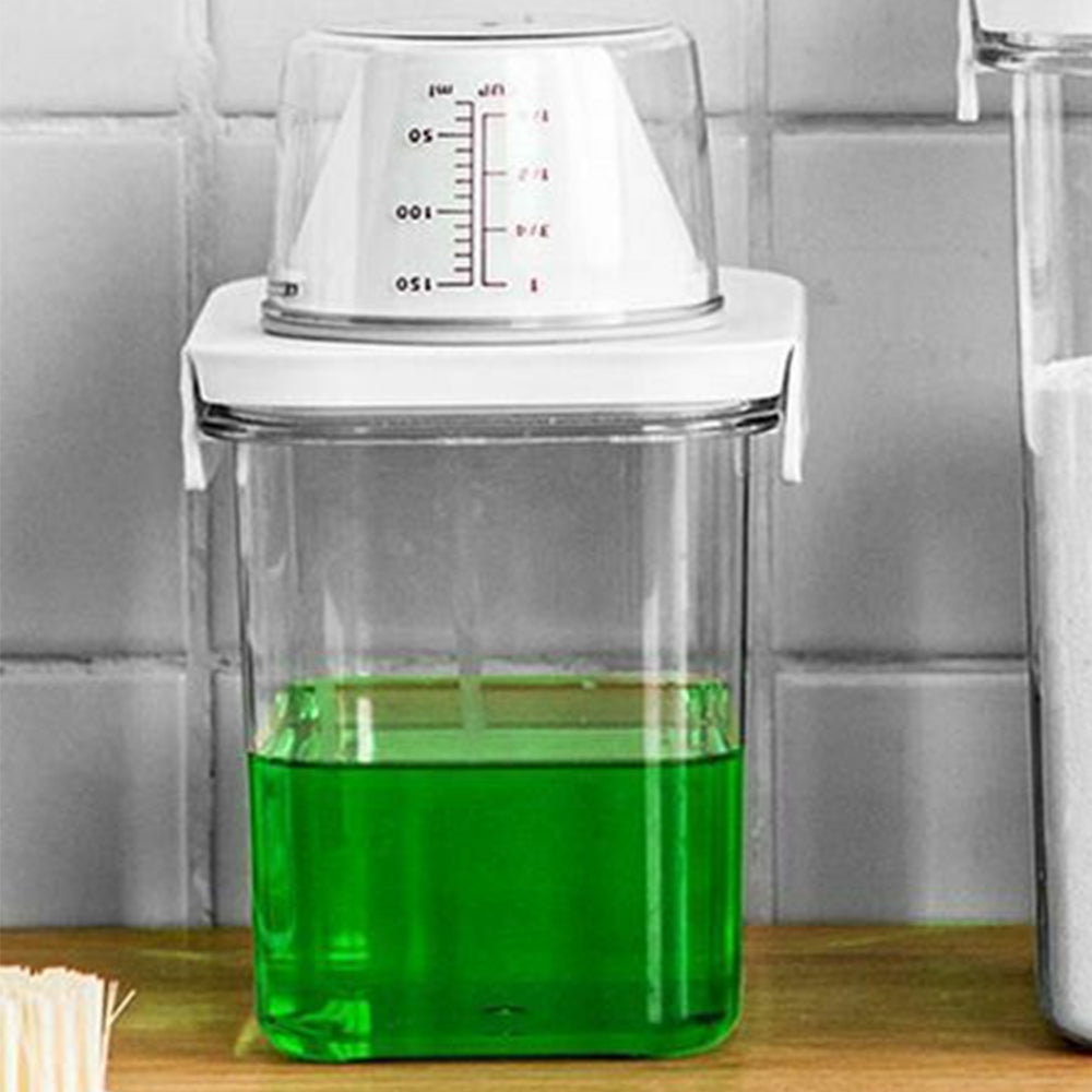 1100ML Laundry Detergent Dispenser Storage Container with Lid