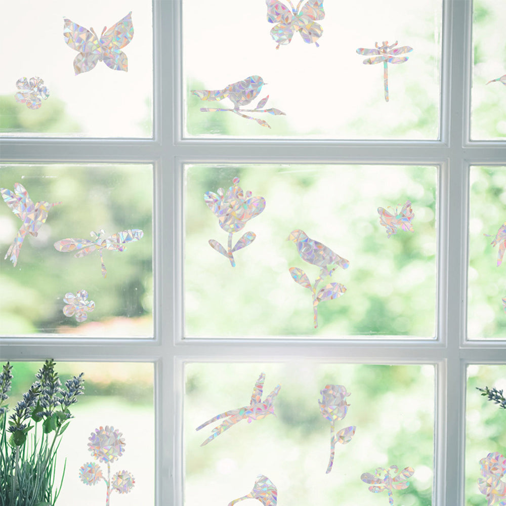 2 Sets Suncatcher Window Sticker Window Clings Static Decal