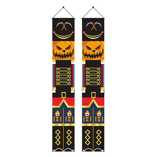 Pair of Halloween Banner Porch Sign Banners