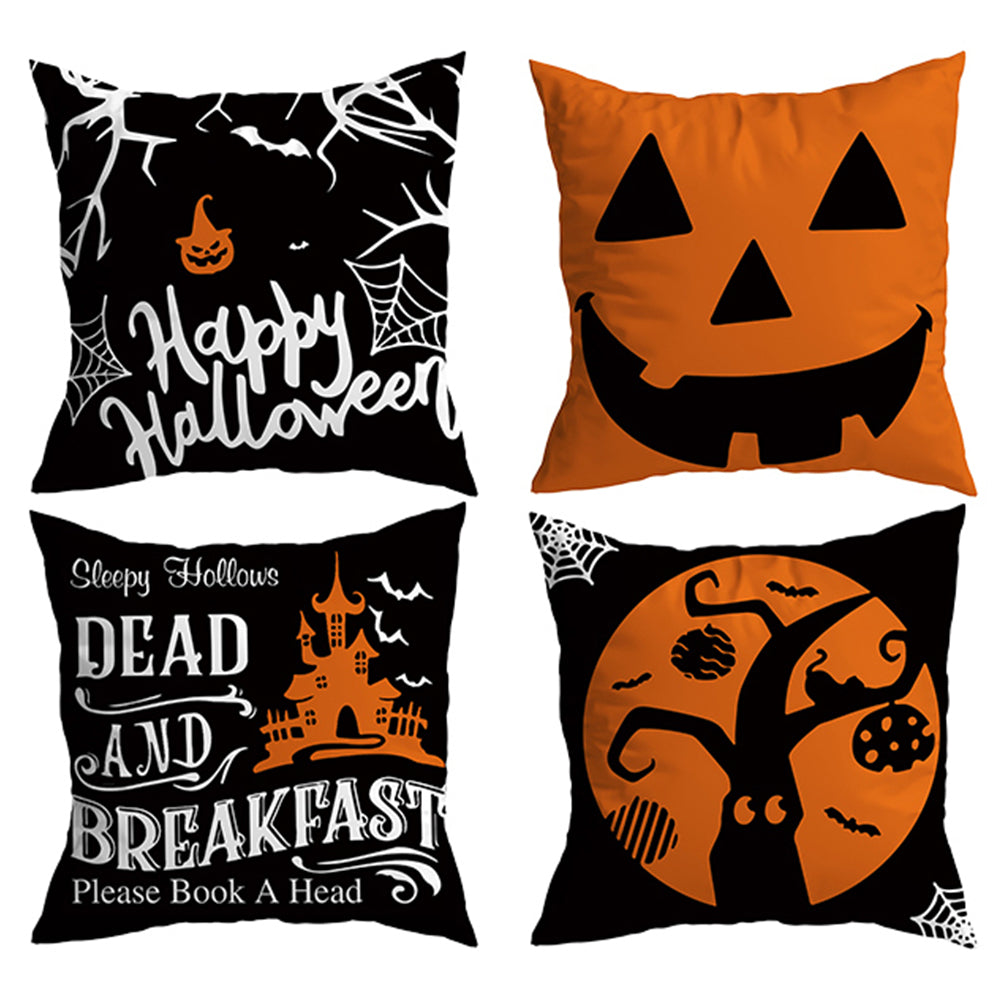 4Pcs Halloween Cushion Covers