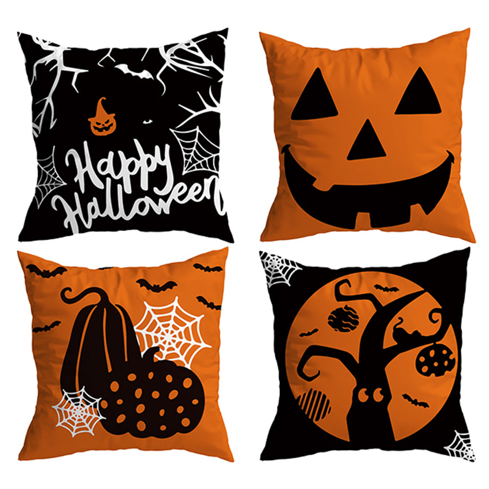 4Pcs Halloween Cushion Covers