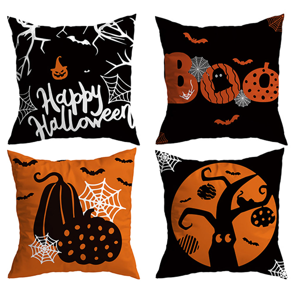 4Pcs Halloween Cushion Covers