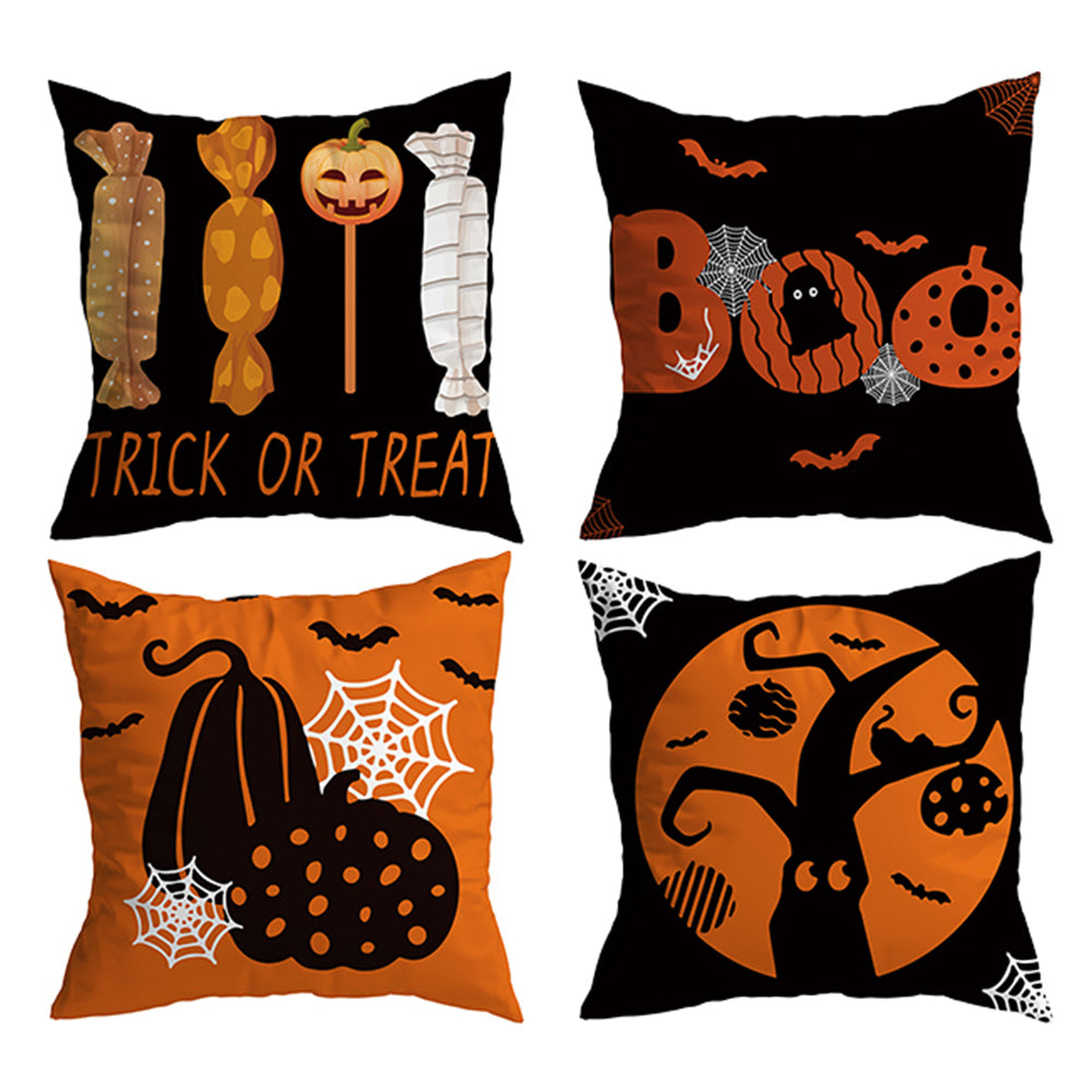 4Pcs Halloween Cushion Covers