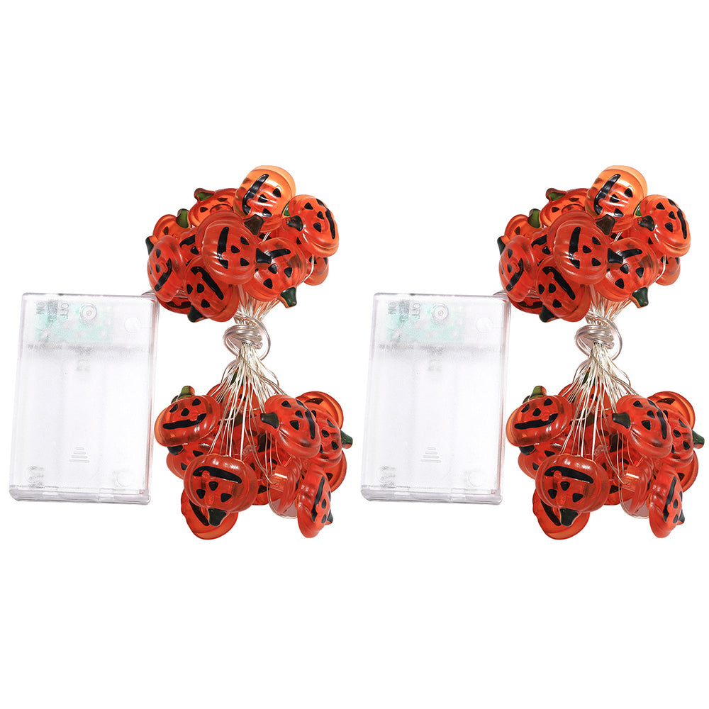 2Pcs Halloween Pumpkin String Light
