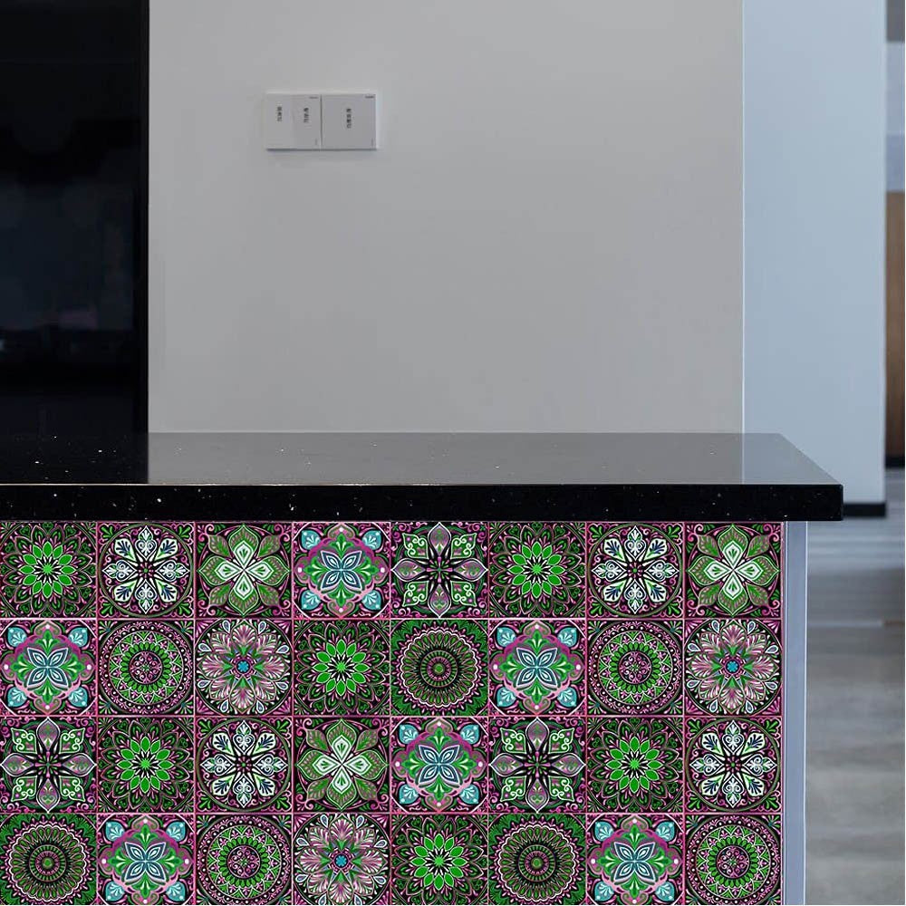 20Pcs Mandala Pattern Tile Wall Stickers Wallpaper Removable Decal Style 2