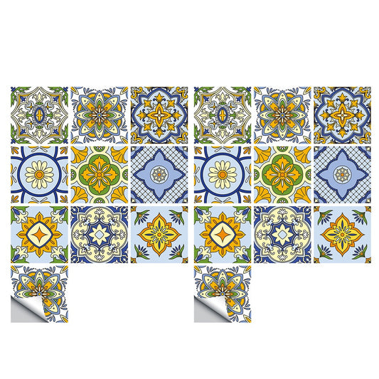 20Pcs Mandala Pattern Tile Wall Stickers Wallpaper Removable Decal Style 3