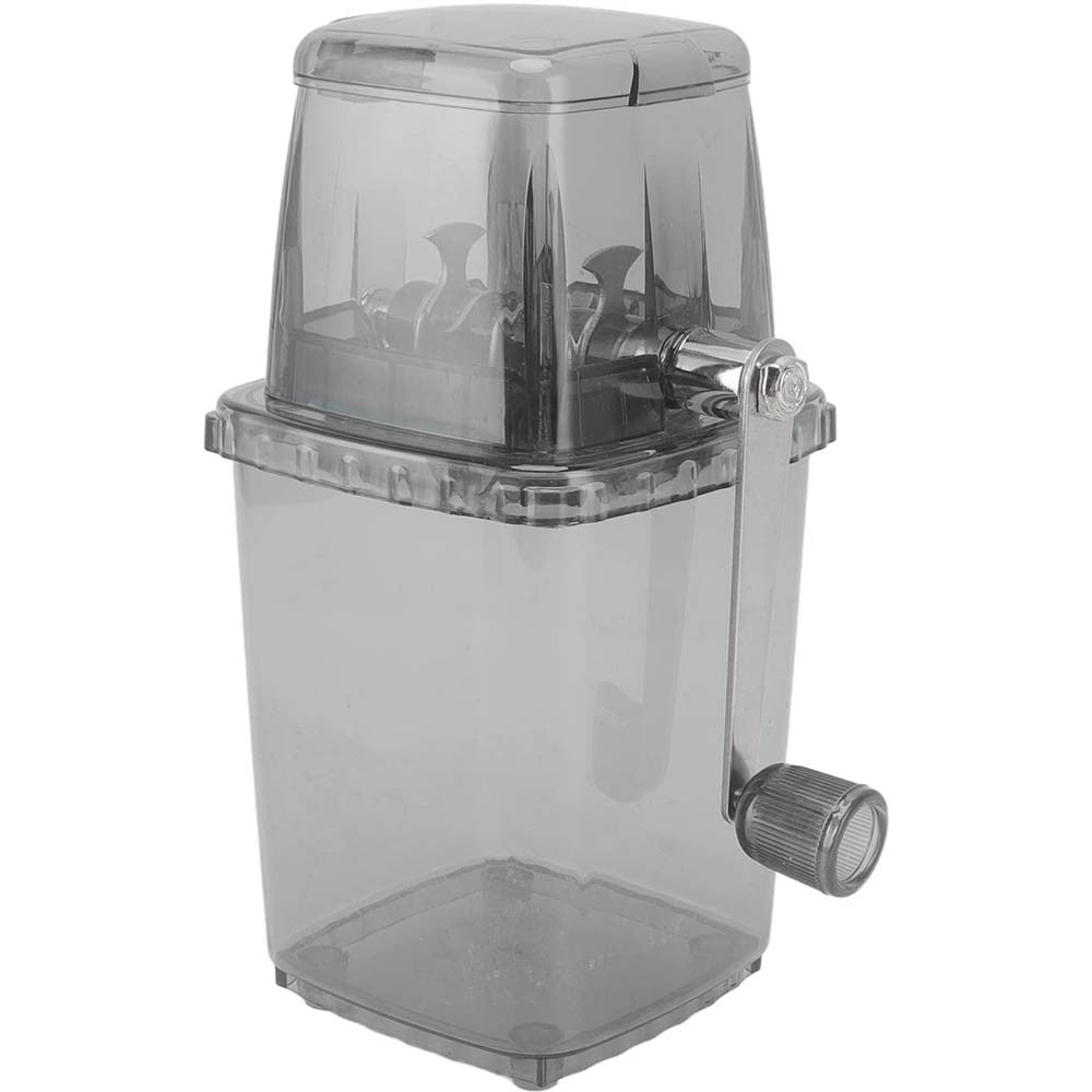 Manual Crank Ice Crusher Ice Maker Machine Ice Breaker Ice Grinder Black