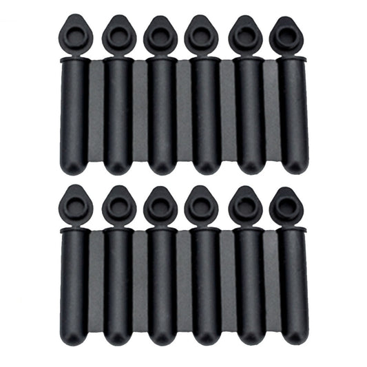 2Pcs Silicone 6 Compartment Ice Strips Molds with Lid for Home Bar to Use Black