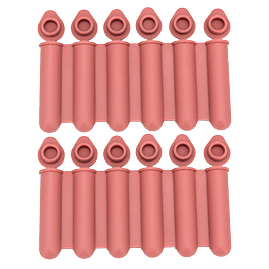 2Pcs Silicone 6 Compartment Ice Strips Molds with Lid for Home Bar to Use Red