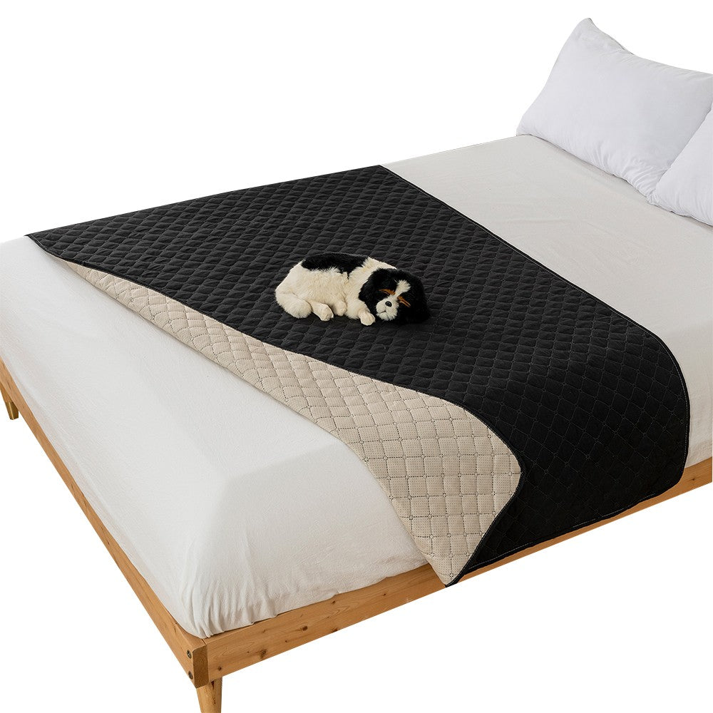 127x100cm Water Resistant Mattress Cover Bed Sofa Furniture Protector Pad Black
