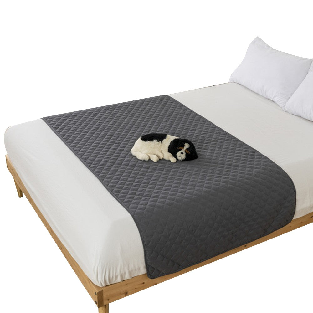 127x100cm Water Resistant Mattress Cover Bed Sofa Furniture Protector Pad Grey