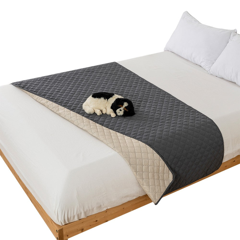 127x100cm Water Resistant Mattress Cover Bed Sofa Furniture Protector Pad Grey