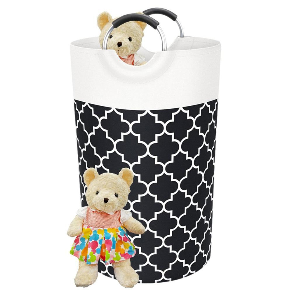 82L Collapsible Laundry Basket Foldable Laundry Hamper Clothes Hamper Black