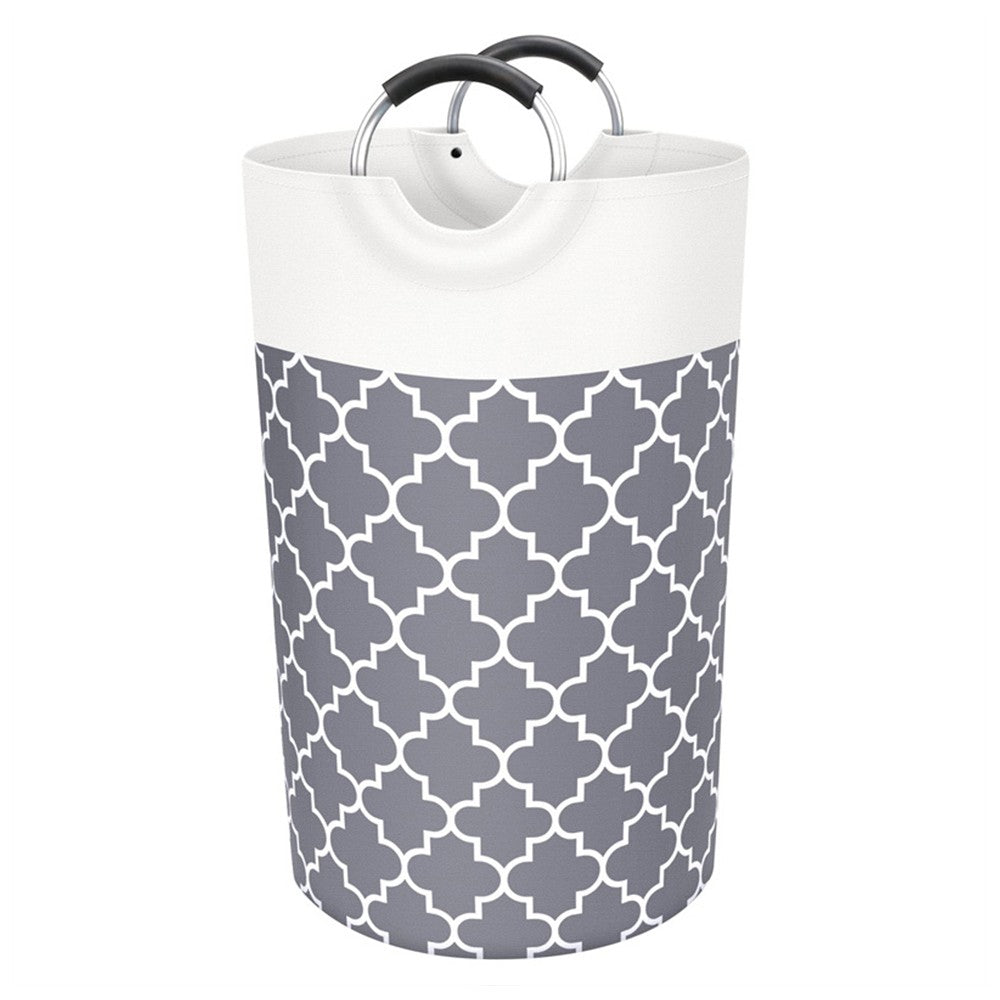 82L Collapsible Laundry Basket Foldable Laundry Hamper Clothes Hamper Grey