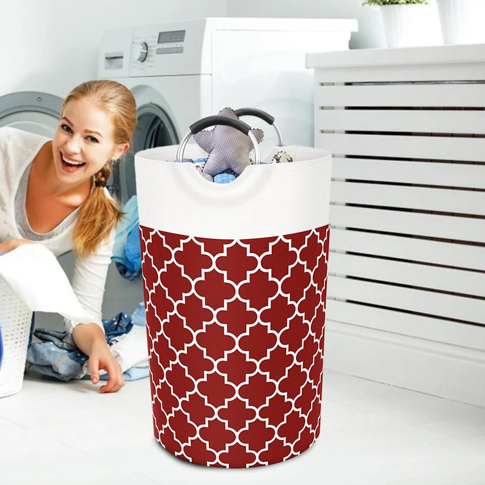 82L Collapsible Laundry Basket Foldable Laundry Hamper Clothes Hamper Red