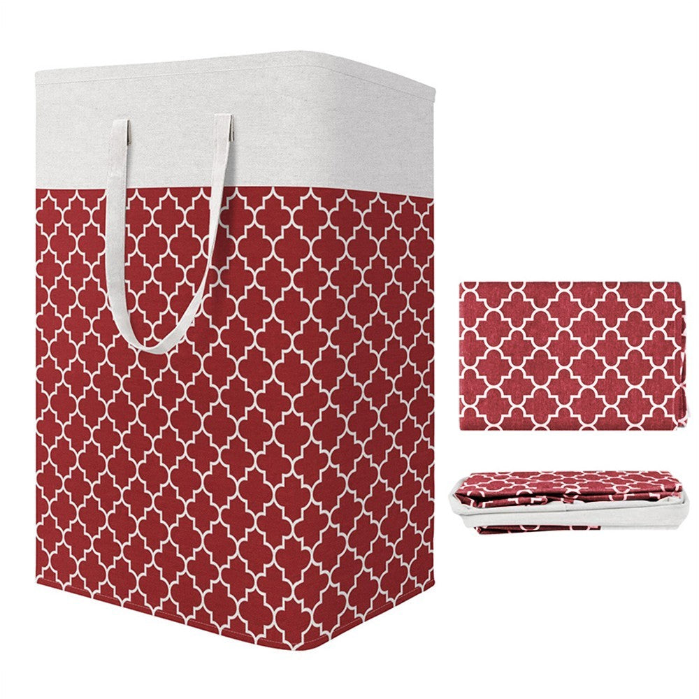 75L Collapsible Laundry Basket Foldable Laundry Hamper Clothes Hamper Red