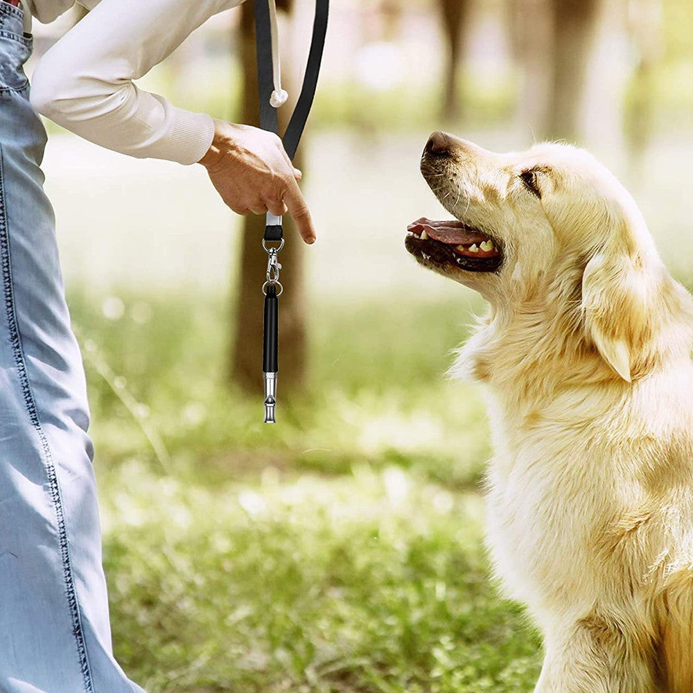 2Pcs Pet Dog Training Whistle Ultra Sonic Adjustable Pitch