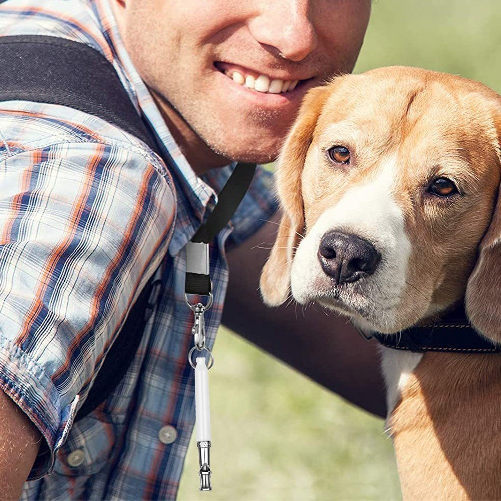 2Pcs Pet Dog Training Whistle Ultra Sonic Adjustable Pitch