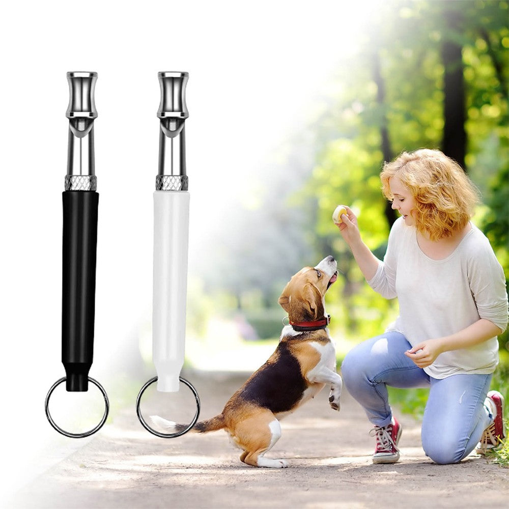 2Pcs Pet Dog Training Whistle Ultra Sonic Adjustable Pitch