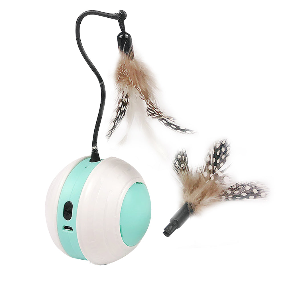 Interactive Cat Toys Ball Automatic Cat Toys for Indoor with LED Light and Sound