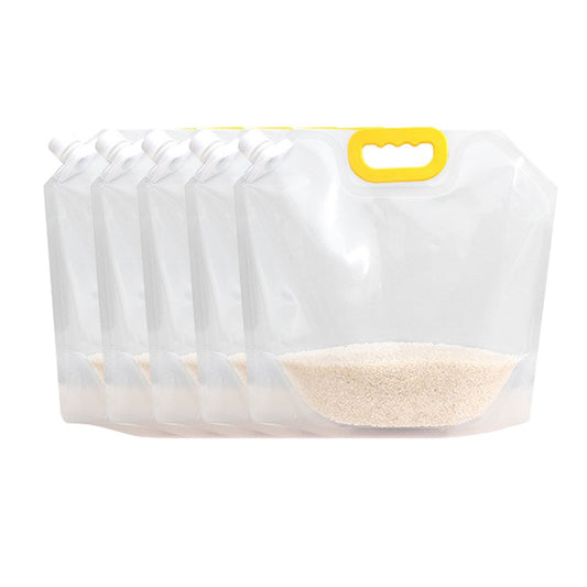 5Pcs 5L Sealed Grain Moisture-Proof Storage Bags