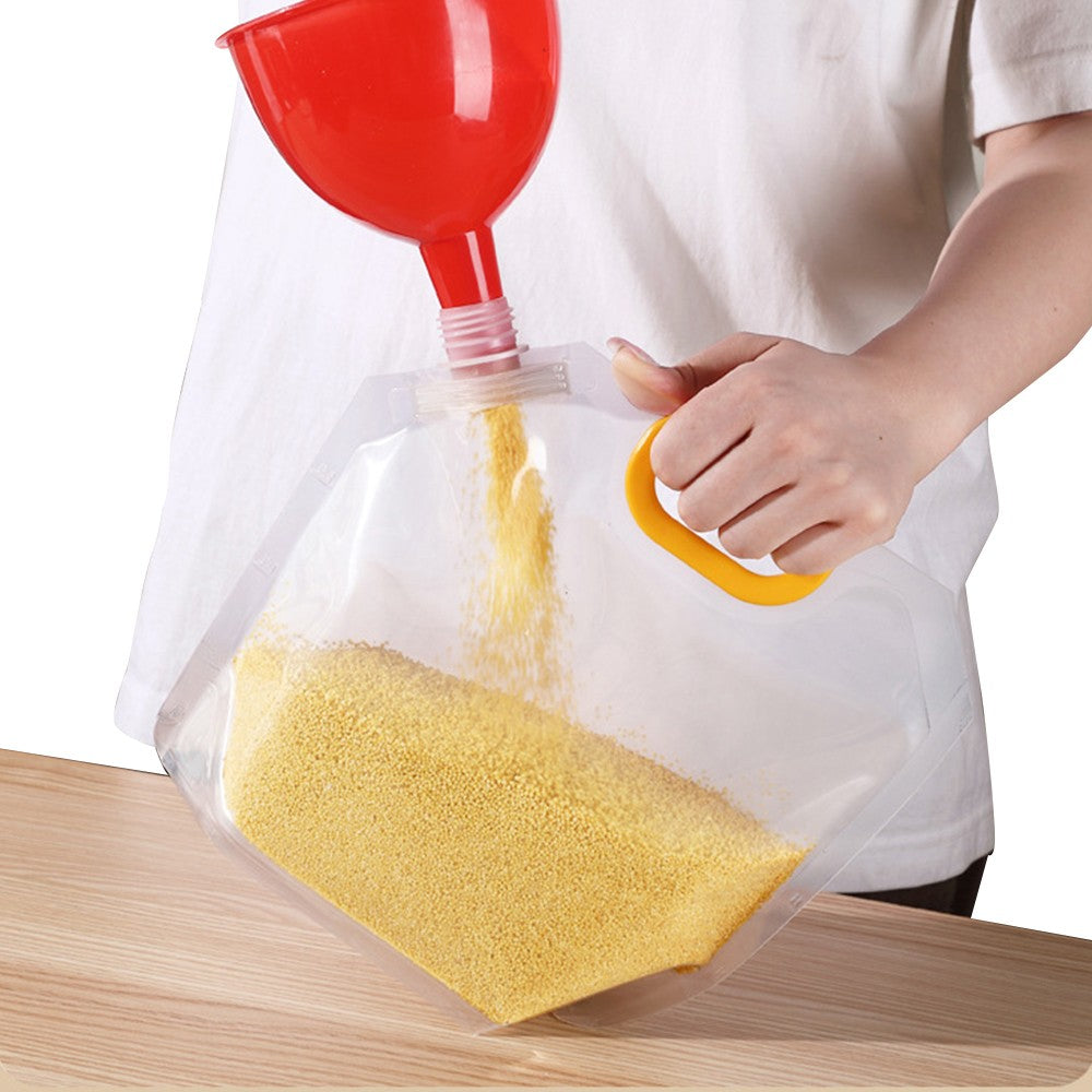 5Pcs 5L Sealed Grain Moisture-Proof Storage Bags