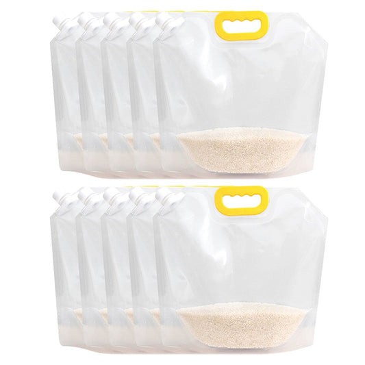 10Pcs 5L Sealed Grain Moisture-Proof Storage Bags