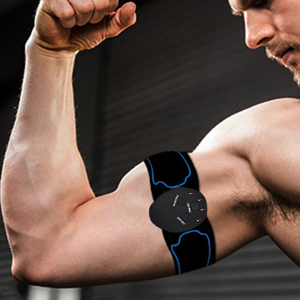 EMS Abdominal Muscle Training Belt Portable Muscle Stimulator Trainer Fitness Equipment Blue