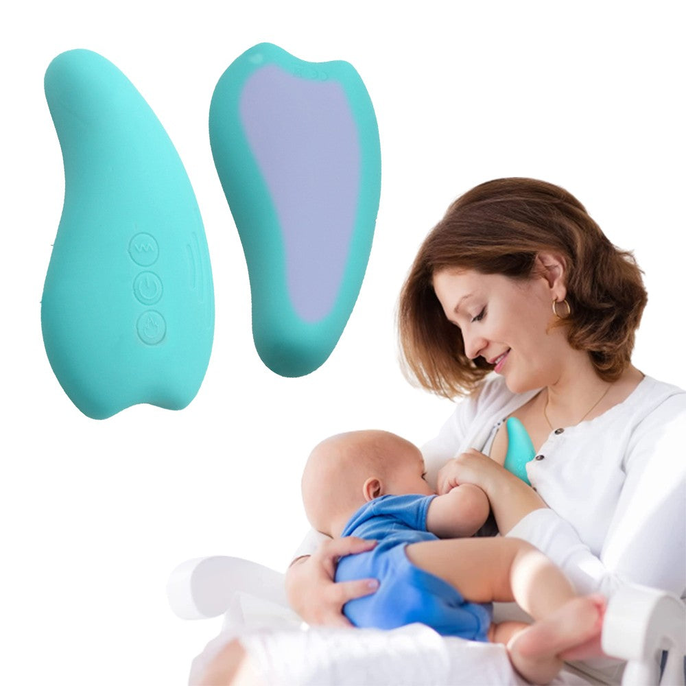 2 X Breast Massager Warming and Vibrating Lactation Massager for Breastfeeding