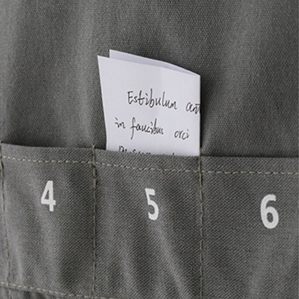 1 X Hanging Calendar Storage Bag with 32 Pockets Hanging Calendar Memo Bag Grey