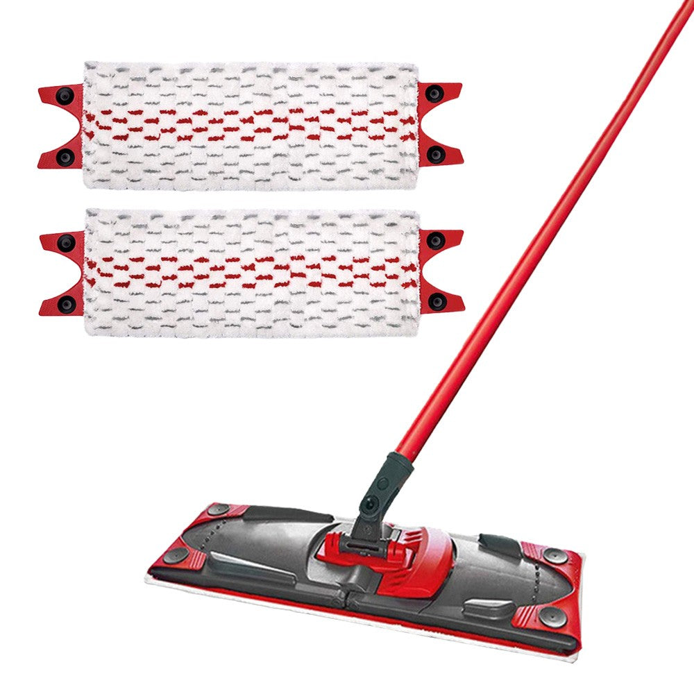 2 X Grey Flat Mop Refill Pad Replacement Pad Compatible with Vileda Ultramat Mop