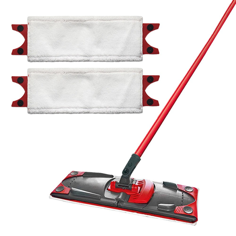 2 X White Flat Mop Refill Pad Replacement Pad Compatible with Vileda Ultramat Mop