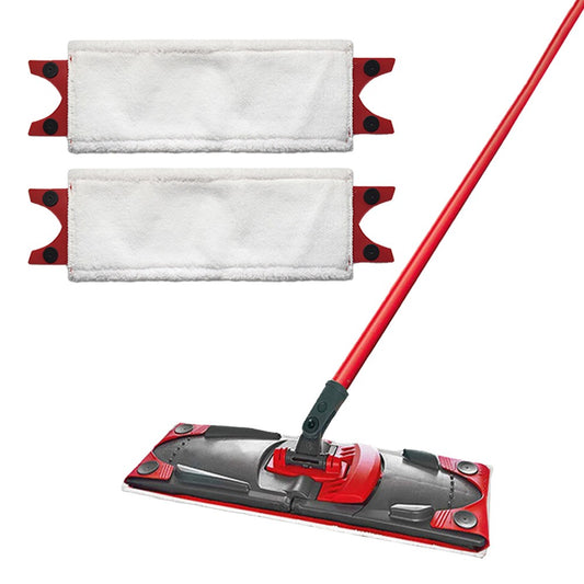 2 X White Flat Mop Refill Pad Replacement Pad Compatible with Vileda Ultramat Mop