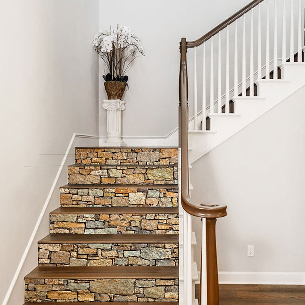 2 X Set of 13 Sheets Self Adhesive Stair Stickers Refurbished Staircase Decals