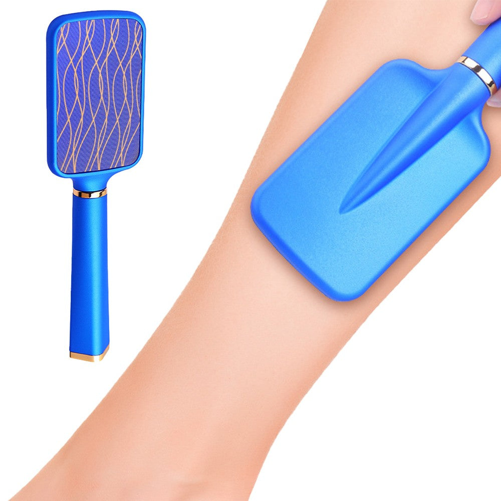 Manual Nano Glass Hair Eraser Painless Hair Remover Tool for Back Arms Legs Blue
