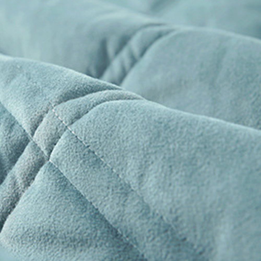 180x70cm Soft Thicken Quilted Bed Headboard Cover Bed Head Slipcover Dustproof Bed Head Backrest Protector Blue