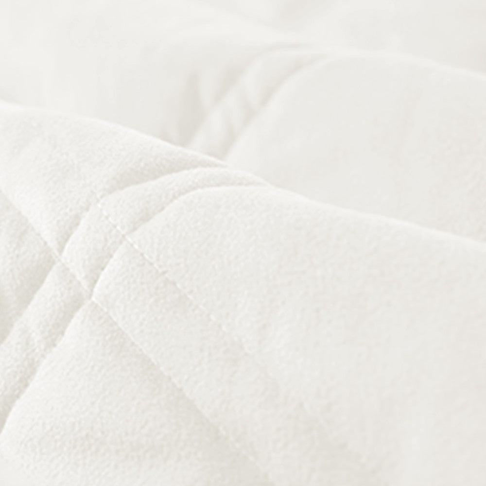 150x70cm Soft Thicken Quilted Bed Headboard Cover Bed Head Slipcover Dustproof Bed Head Backrest Protector White