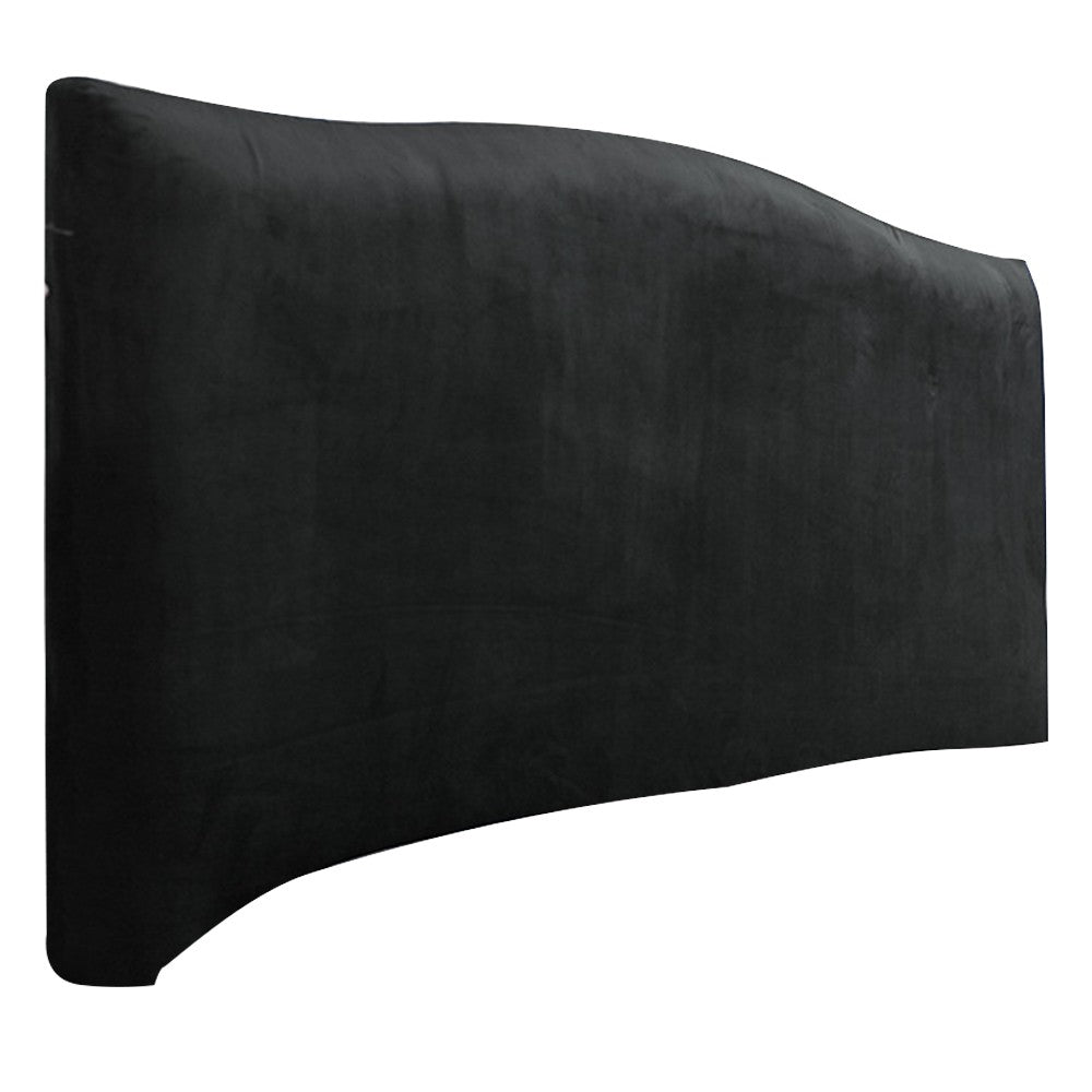 220x75cm Stretch Bed Headboard Cover Bed Head Slipcover Dustproof Bed Head Backrest Protector Black