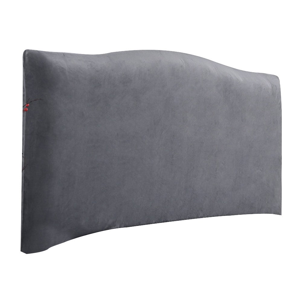 220x75cm Stretch Bed Headboard Cover Bed Head Slipcover Dustproof Bed Head Backrest Protector Grey