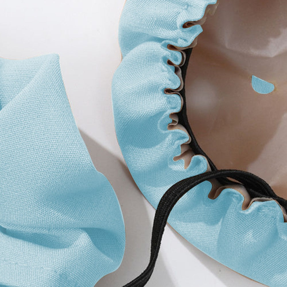 2 X Elastic Scrunchie Hair Rope with Drink Cover Pink and Blue