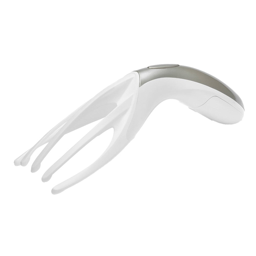 Electric Head Neck Vibration Massager Octopus Claw Scalp Massager Stress Relief White