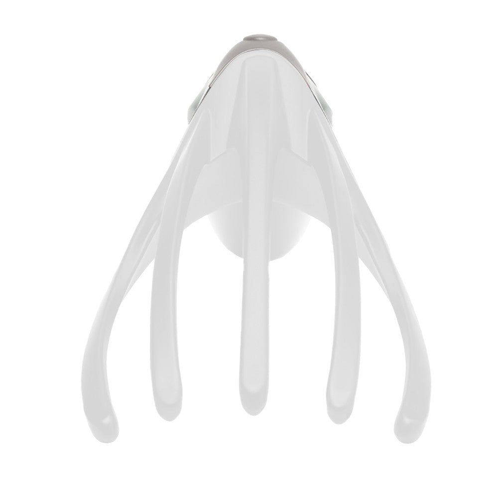 Electric Head Neck Vibration Massager Octopus Claw Scalp Massager Stress Relief White