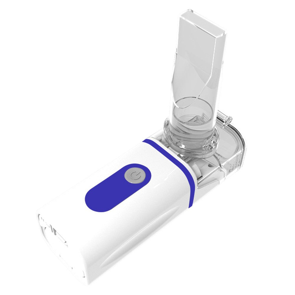 Portable Battery Operated Nebulizer Machine Blue Handheld Mesh Nebulizer Mist Steam Inhaler for Breathing Problems