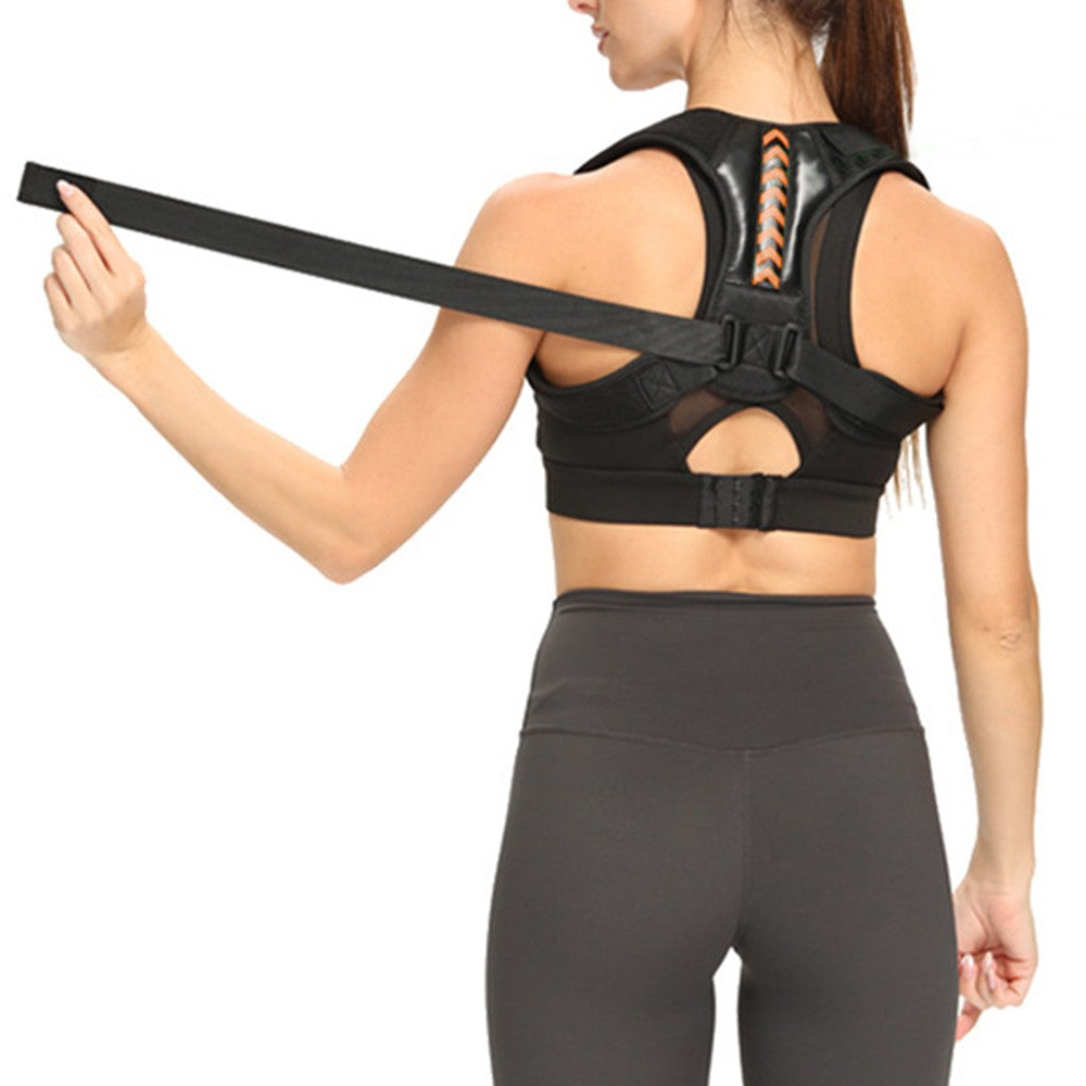 Adjustable Back Posture Corrector L Orange Back Support Belt Lumbar Back Brace