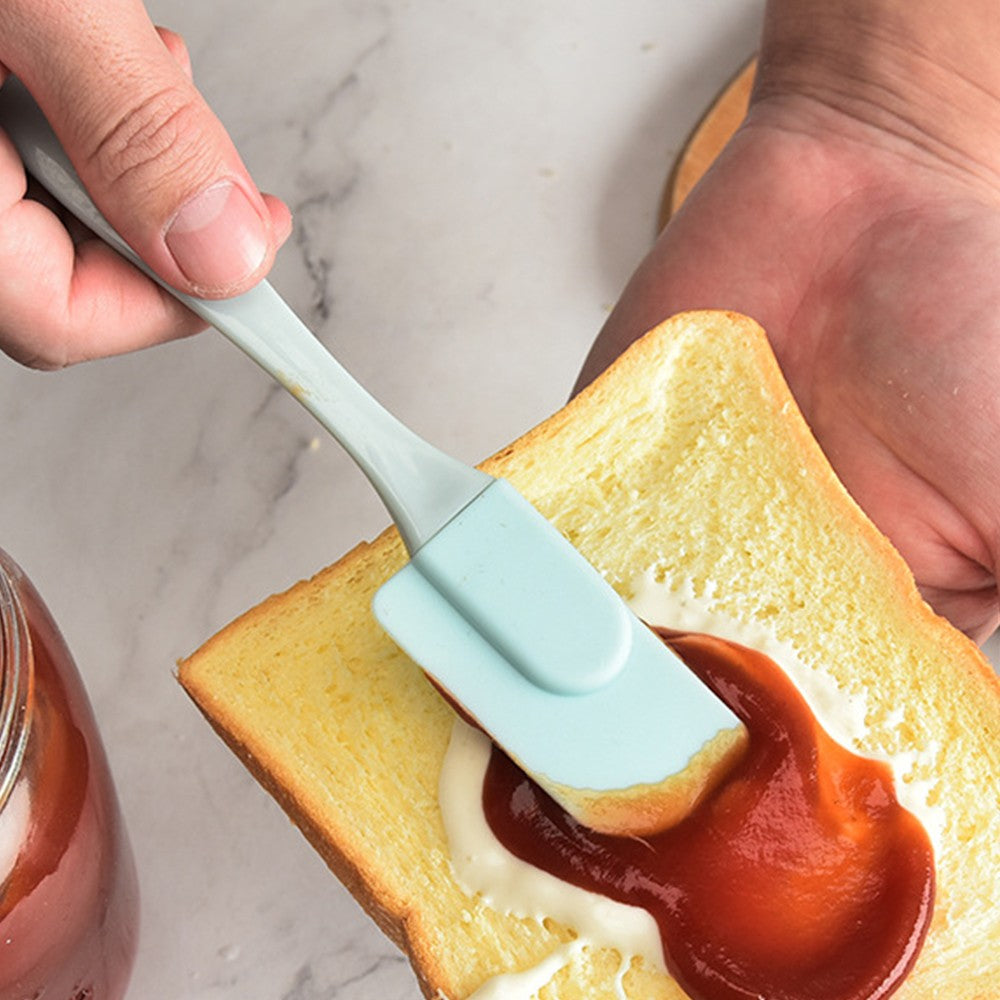 19cm Reusable Air Fryer Silicone Pot and 3Pcs Silicone Spatula Set Baking Tray Air Fryer Liner Pizza Oven Basket Mat Red