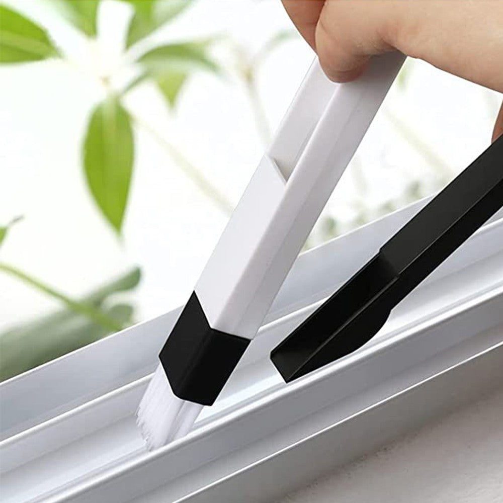 1 X Set of 6Pcs Window Groove Gap Cleaning Brushes Sliding Door Track Crevice Cleaning Brush Window Blind Cleaner